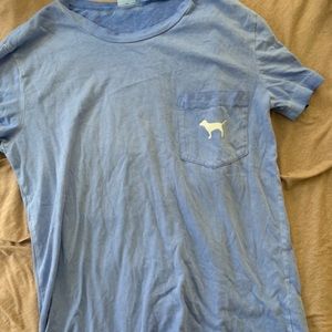 Blue wash PINK VS shirt